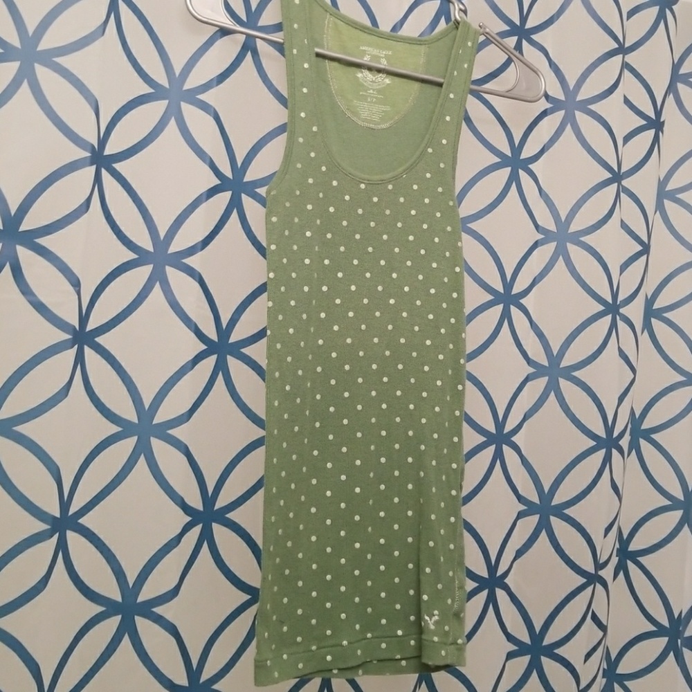 Long Olive Green Tank